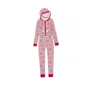 Victoria’s Secret Pom Pom Thermal Onesie M Red
